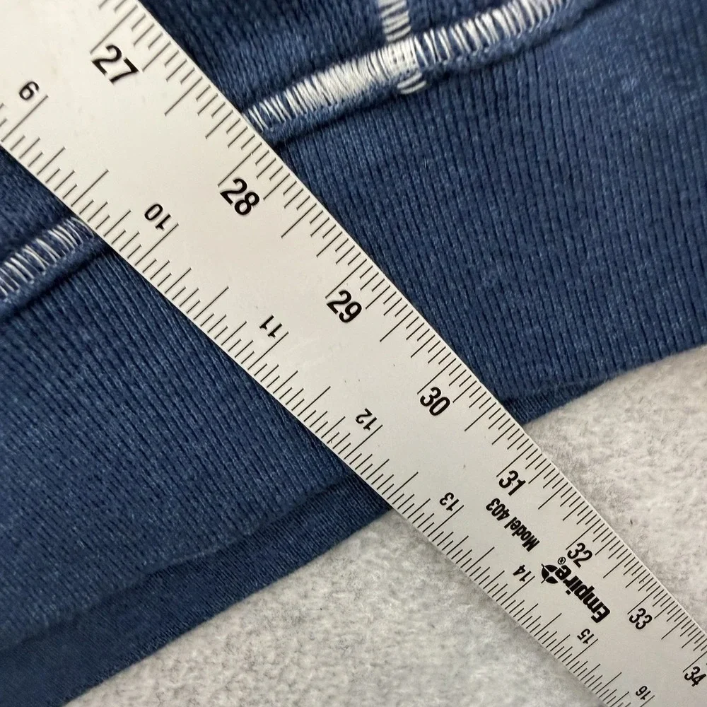 LL Bean Quarter Zip Mens LT Blue Traditional Fit Long Sleeve Pullover Large Tall